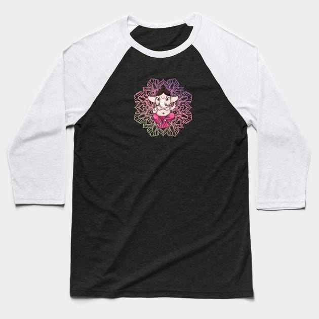 Ganesh Mandala Baseball T-Shirt by TambuStore